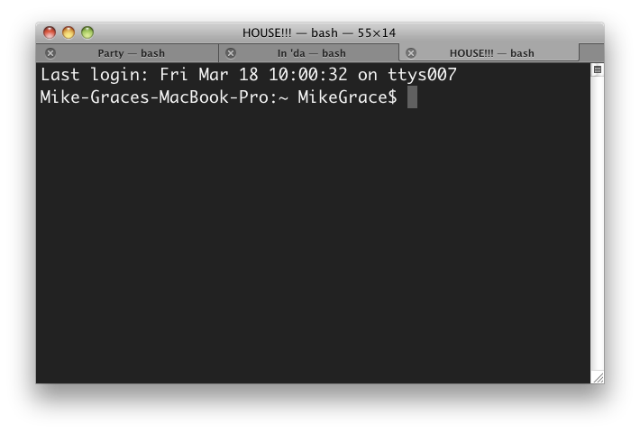 Mac terminal prompt display 'localhost' instead of computer name