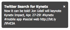 example notify from twitter search example